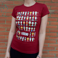 Cargar imagen en el visor de la galería, LEGEND Women's T-Shirt by Rich Mitch (Vinotinto)