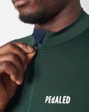 Cargar imagen en el visor de la galería, PEdALED Essential Long Sleeve Jersey - Dark Green