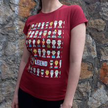 Cargar imagen en el visor de la galería, LEGEND Women&#39;s T-Shirt by Rich Mitch (Vinotinto)
